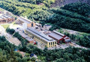 Praxairs moderne fabrikk i Rjukan, der spesialgasser produseres.