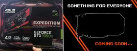 Her ser vi et Asus GTX 1050 Ti i omløp. Samtidig hinter Gigabyte frempå om at en ny lansering er like rundt hjørnet.