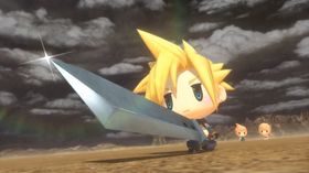 Cloud fra Final Fantasy VII er blant figurene man kan møte på.