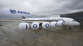 Airbus-fly nummer ti tusen er A350 nummer seks for Singapore Airlines, som har bestilt ytterligere 61.