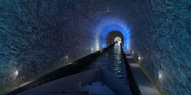 Den 1,7 kilometer lange tunnelen skal etter planen være 49 meter høy og 36 meter bred.