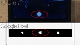 Likheten mellom Apples reserve-knapp og den nye Android-hjemknappen er store.