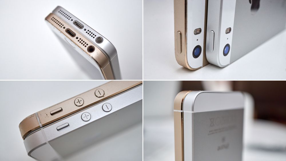 aForskjellene mellom iPhone 5S og SE er minimale.