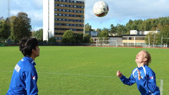 EGENTRENING: Begge guttene er opptatt av egentrening, og sier det må til for å bli god.