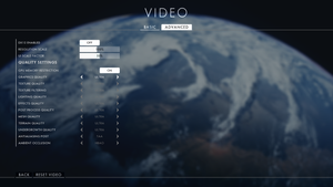 Battlefield 1 har ein omfattande innstillingsmeny på PC.