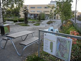 HER KAN DET BLI ENDRINGER: Dette er Generasjonsparken bak Kolben slik den ser ut i dag.