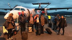I TROMSØ: FlyVikings første Dash 8 har ankommet Norge. Ytterligere fire maskiner er ventet å følge etter i løpet av det neste halvåret.