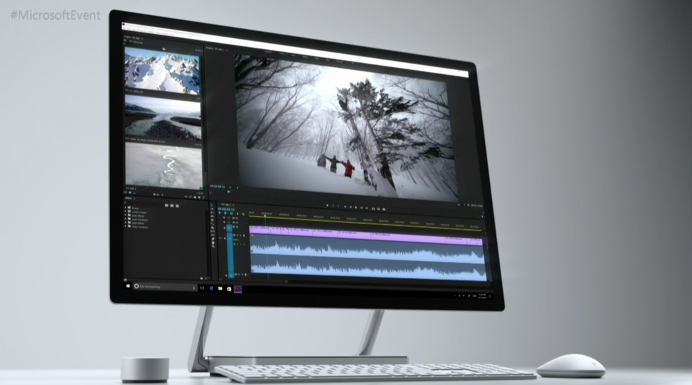 Surface Studio med Surface Dial.