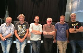 GLADE GUTTER: Kølaband er klare til å gi rockefoten inspirasjon under rockeklubbens jubileum.