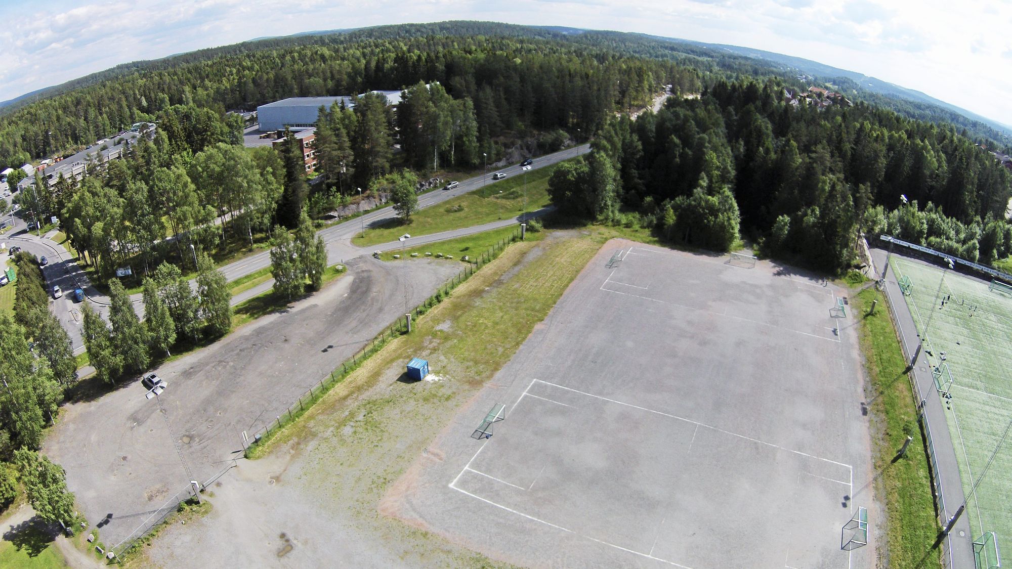 OM TO TIL TRE ÅR: Den nye idrettshallen skal ferdigstilles i 2019, mens svømmehallen planlegges åpnet i 2020.
