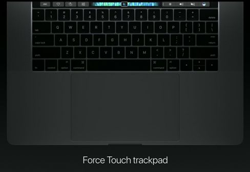 Pekeplaten var stor fra før, men har blitt enda større i nye MacBook Pro.