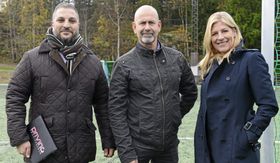 SAMFUNNSENGASJERTE: Fahim A. Nael, eier av Driving, Trond Knutsen i Boligbyggelaget USBL og Ulla J. Gundersen, i Bolig & Eiendomsutvikling, er engasjerte sponsorer.