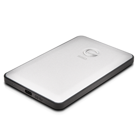 G-Drive slim SSD USB-C i sølv.