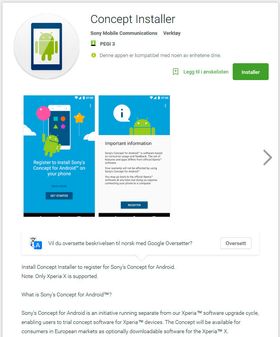 Denne appen kan gi deg Android 7 på Sony Xperia X. Men husk å ta sikkerhetskopi av innholdet ditt før du oppdaterer telefonen. Det ligger verktøy for det inni appen.