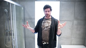 På badet til Jostein Marken-Mjølnerød gjenvinnes varmen i dusjvannet.
