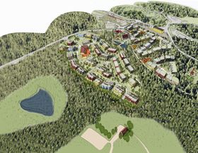 SLIK BLIR DET: Her ser du en skisse av hvordan området kan bli når det står ferdig. Trykk på bildet for større og zoombar versjon!