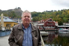 Sjefredaktør Hans-Petter Kjøge i Halden Arbeiderblad.