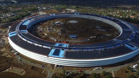 Hovedbygningen til Apples nye hovedkvarter «Apple Park».