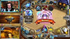 Christian «Devou» Solvang i kamp mot britiske «Georgec» vårmesterskapet i Hearthstone.