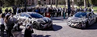 Lucid Motors viste frem prototyper da fabrikkplanene deres ble annonsert i forrige uke.