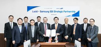 Samsung SDI og Lucid har inngått batterisamarbeid.