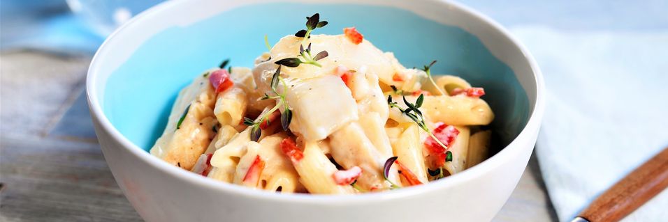 Når fisk, pasta og ost kommer på samme tallerken, får alle sine middagsønsker oppfylt