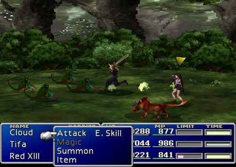 Cloud tar for seg i kampene i Final Fantasy VII.