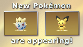Togepi og Pichu er blant de nye Pokémon Go-monstrene.