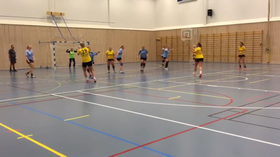 STAKK AV MED SEIEREN: Etter en litt treg start, ble det heldigvis to poeng for hjemmelaget.