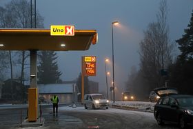 BENSINSTASJON: Slik ser det ut i dag på området.