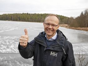 KLAR FOR UTENDØRS SVØMMEMORO Rune Årnes, økonomiansvarlig i KILs svømmegruppe, er optimistisk med tanke på planene!