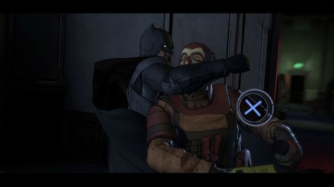 Trykk på knappen for å slå. Eller la være. Batman fikser det like greit uten deg.