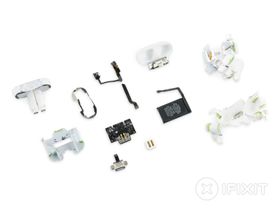 Ørepluggene finished disassembled.