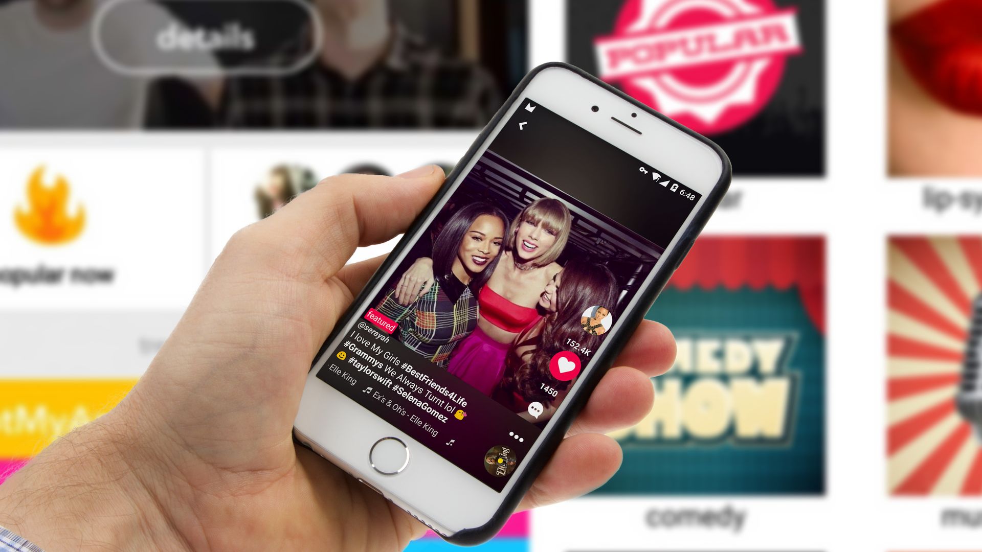 Musical.ly-appen finnes til både iPhone og Android.