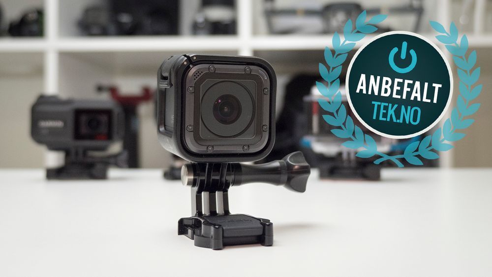 God bildekvalitet og funksjonalitet i forhold til pris og størrelse gjør at vi kan anbefale GoPro Hero5 Session.