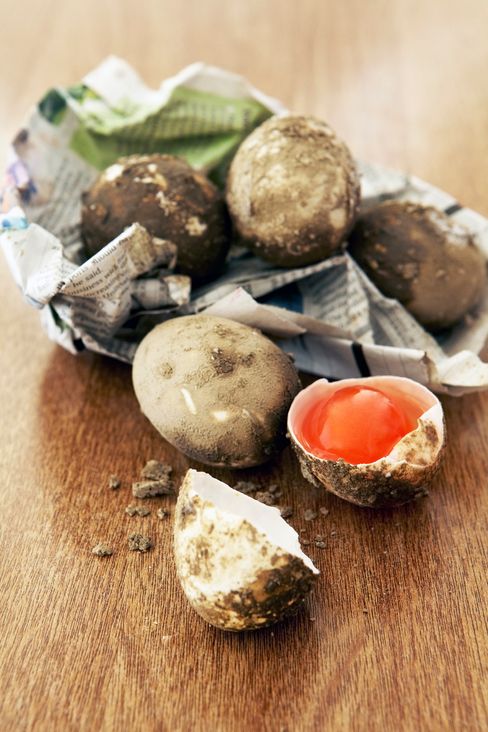 Ferske salte eggeplommer.