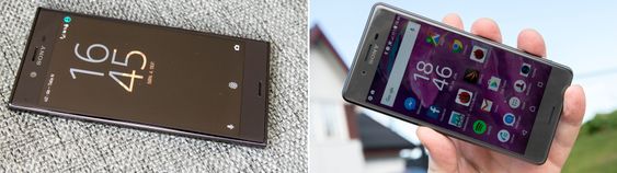 Slik ser dagens toppmodeller ut. Xperia XZ til venstre, og Xperia X Performance til høyre.