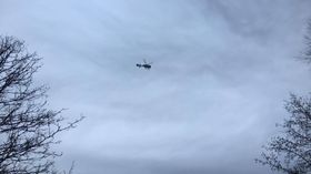 HELIKOPTERSØK: Politiet har nå satt i gang med et nytt helikoptersøk. Foto: Anders Nordheim Dahl.