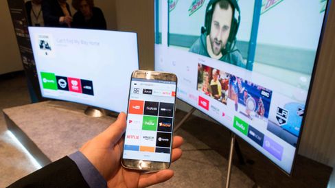 Med en egen app kan du styre i menyene til TV-en.