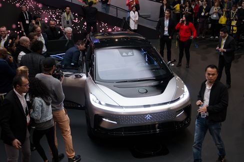Det manglet ikke på interessen for FF91 på CES-messen.