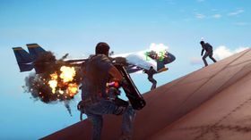 Eit skildrande bilete for Just Cause 3s spinnville fleirspelar.