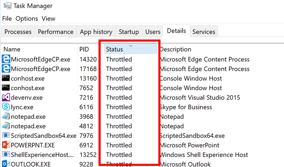 Batterieksperimentet til Microsoft «throttler» ned en del applikasjoner for å spare batteri. Men Microsoft sier det ikke skal få noen innvirkning på brukeropplevelsen.
