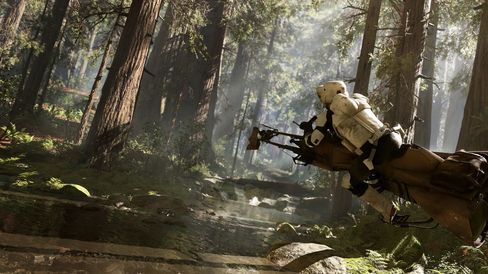 Skjermbilete av Star Wars: Battlefront frå 2015.