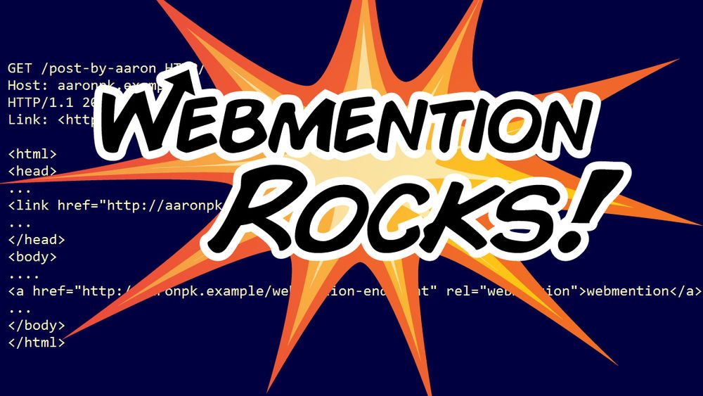 Den flere år gamle teknologien Webmention har nå blitt en offisiell W3C-standard for å varsle nettsteder om at de har blitt lenket til av andre nettsteder. Logoen i bildet er hentet fra nettstedet Webmention Rocks, som omtalt i saken.