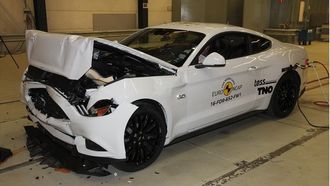Ford Mustang er nettopp blitt kollisjontestet i Europa.