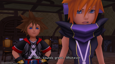 Neku er bare én av flere The World Ends With You-figurer som allerede har dukket opp i Kingdom Hearts. Her fra HD-utgaven av Dream Drop Distance.