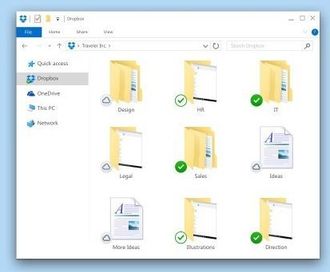 Smart Sync viser alle filene du har lagret i Dropbox, selv om du ikke har plass til å synkronisere alle over til PC-en.