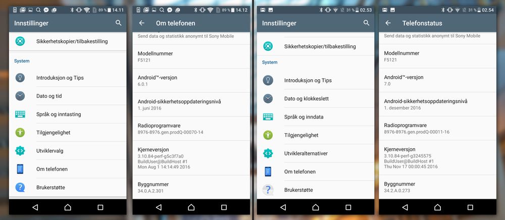 VENSTRE: Marshmallow HØYRE: Nougat.