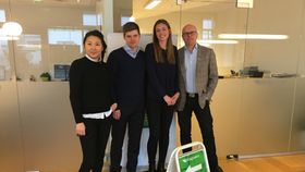 GIR GODE RÅD: Ida Alve Koppang (f.v.), Sebastian Håbesland, Marte Østnes og Jon Syver Ternå hos Krogsveen er klar for 2017!