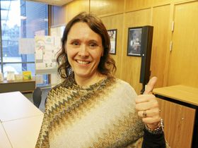 HÅPER MANGE KOMMER: Flyktningrådgiver Kjersti Emilie Hoff.